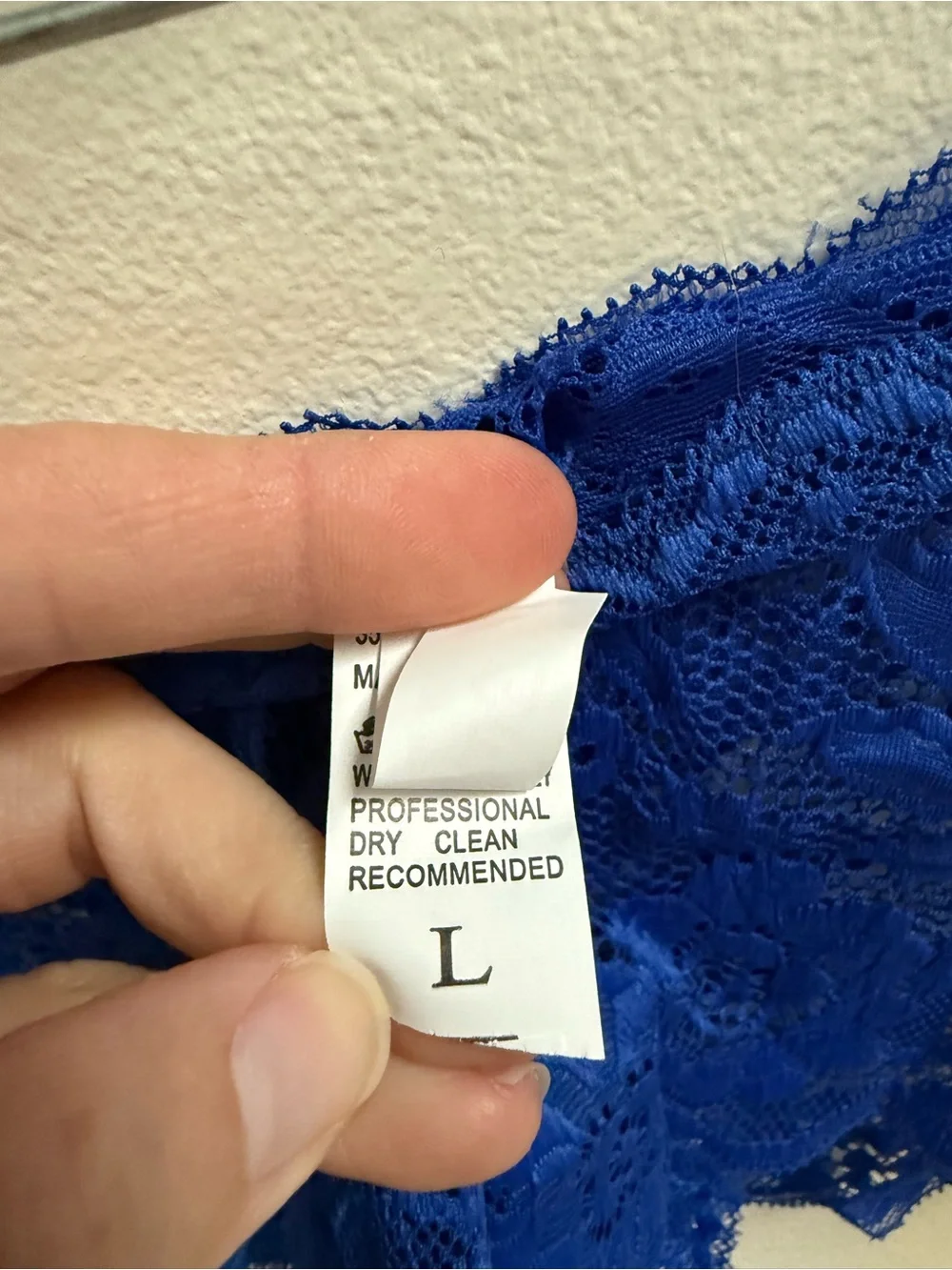 ROMWE Royal Blue Lace Bralette & Boyshort Set